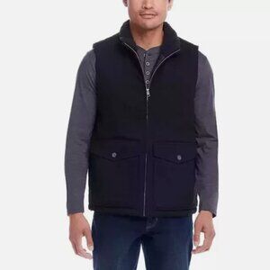 WP Weatherproof Men's Workwear Vest - Black / Black Sherpa - Size Small